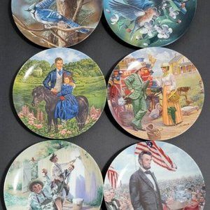 Set of 6 - Knowles Limited Edition Plates.